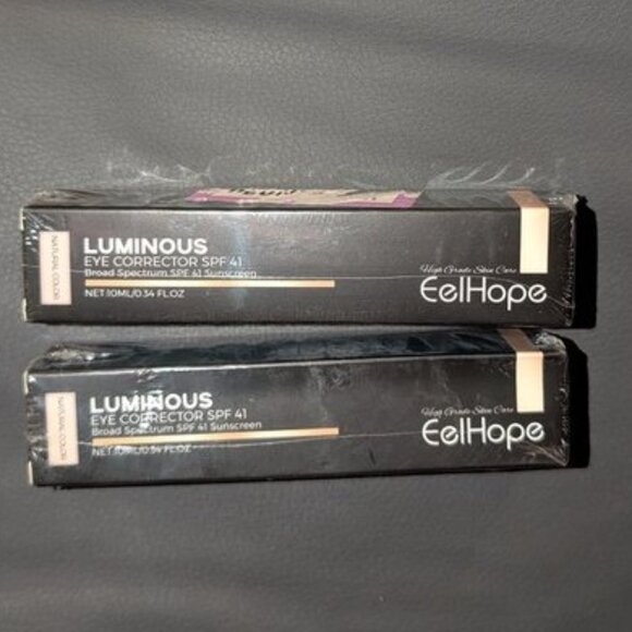 NEW Lot 2 EelHope Luminous Eye Corrector SPF 41 Dark Circle Under Serum Cream - Picture 1 of 5